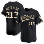 Los Angeles Dodgers #213 Bleed Blue Black 'Halloween Mummy Edition' Premier Limited Stitched Baseball jersey Thaam