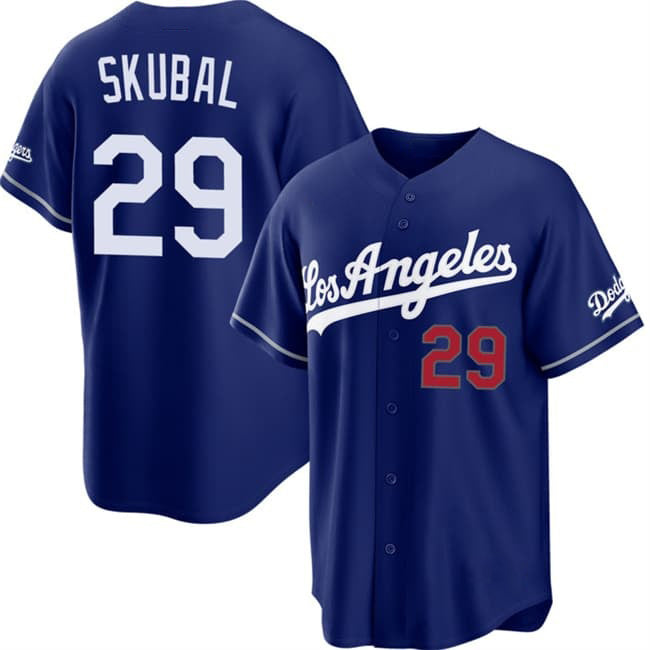 Los Angeles Dodgers #29 Tarik Skubal Royal Alternate Stadium Stitched Jersey THAAM