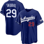 Los Angeles Dodgers #29 Tarik Skubal Royal Alternate Stadium Stitched Jersey THAAM