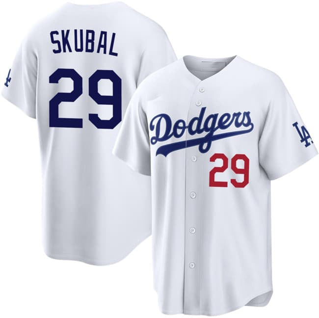 Los Angeles Dodgers #29 Tarik Skubal White 2026 Home Limited Stitched Jersey THAAM