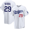 Los Angeles Dodgers #29 Tarik Skubal White 2026 Home Limited Stitched Jersey THAAM