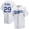Los Angeles Dodgers #29 Tarik Skubal White Cool Base Stitched Jersey THAAM