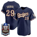 Los Angeles Dodgers #29 Tarik Skubal x Dia De Los Muertos Navy 2026 Baseball jersey Thaam