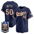 Los Angeles Dodgers #50 Mookie Betts x Dia De Los Muertos Navy 2026 Baseball jersey Thaam