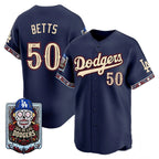 Los Angeles Dodgers #50 Mookie Betts x Dia De Los Muertos Navy 2026 Baseball jersey Thaam