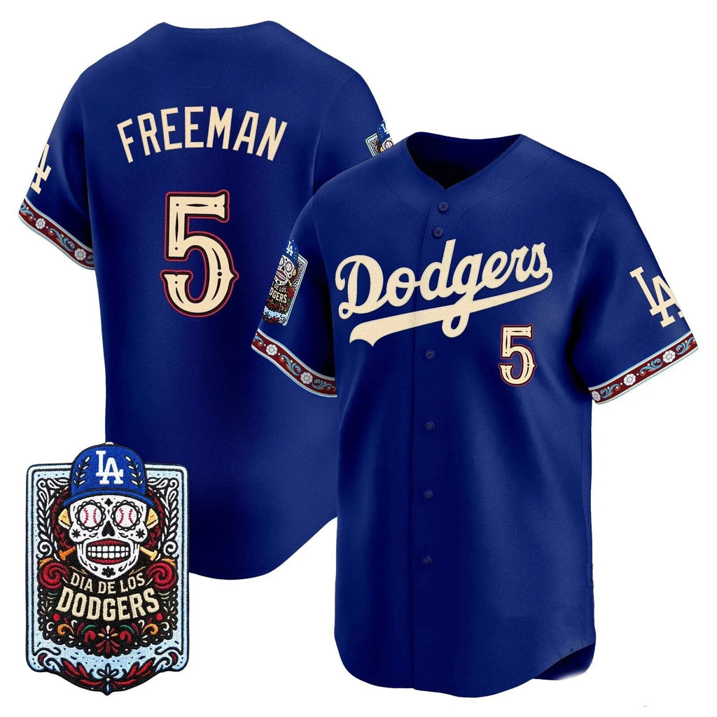 Los Angeles Dodgers #5 Freddie Freeman x Dia De Los Muertos Royal 2026 Baseball jersey Thaam