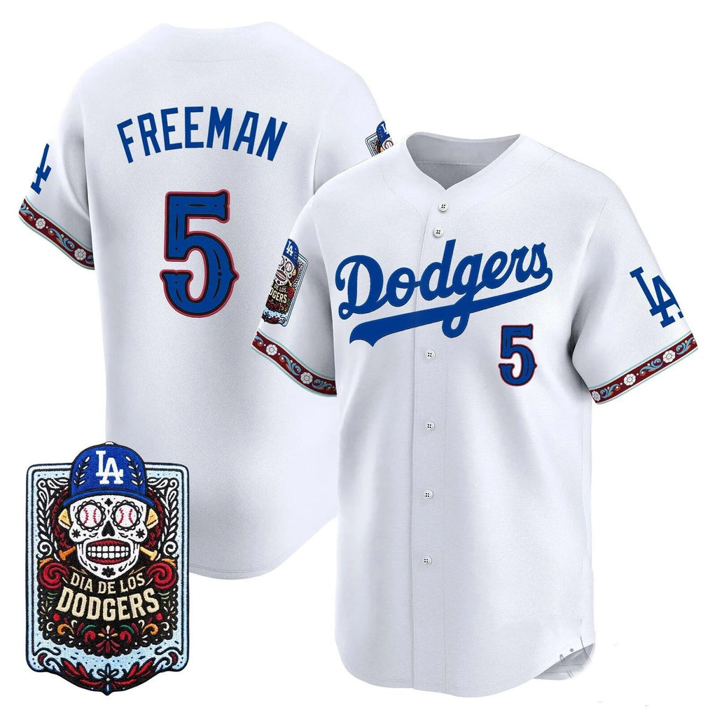 Los Angeles Dodgers #5 Freddie Freeman x Dia De Los Muertos White 2026 Baseball jersey Thaam
