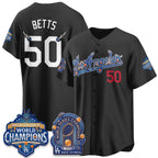 Los Angeles Dodgers #50 Mookie Betts DB Night Black Thaam 2026 Vapor Jersey - Stitched