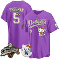 Los Angeles Dodgers #5 Freddie Freeman Purple Thaam Halloween 2026 Vapor V2 Stitched Jersey