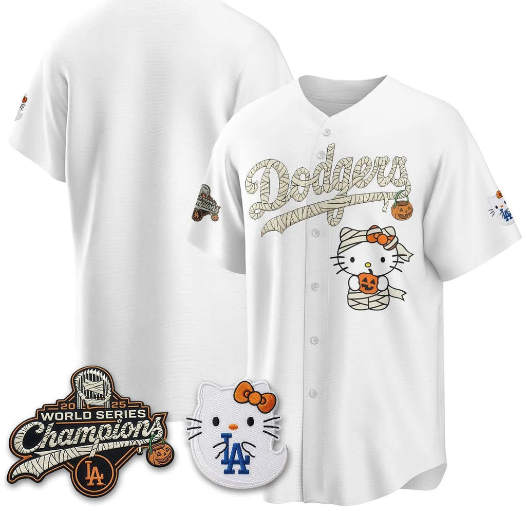 Los Angeles Dodgers White Thaam Halloween 2026 Vapor V2 Stitched Team Jersey
