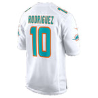 M.Dolphins #10 Jacob Rodriguez White Game Football jersey Thaam