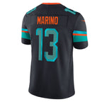 M.Dolphins #13 Dan Marino Navy Rivalries Collection Stitched Limited Jersey Thaam