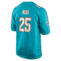 M.Dolphins #25 Julius Wood Aqua Team Game Football jersey Thaam