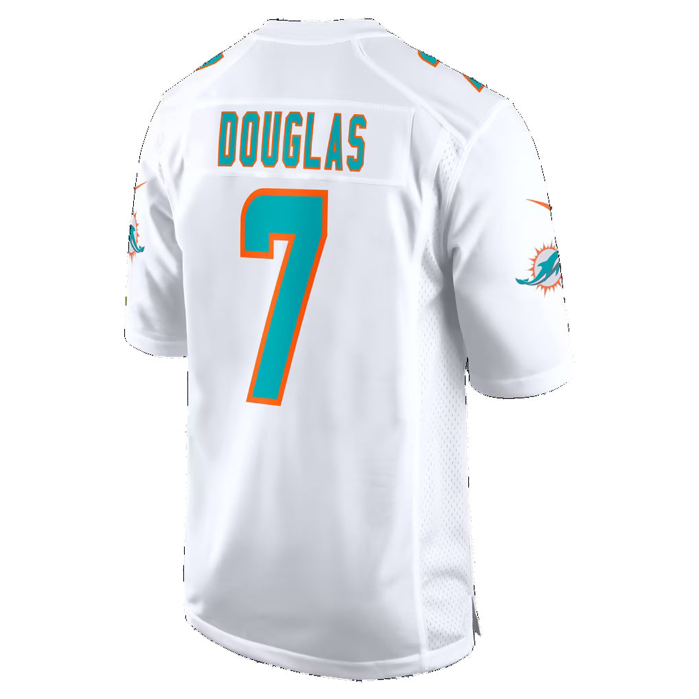 M.Dolphins #7 Caleb Douglas White Thaam Game Jersey