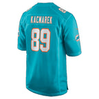 M.Dolphins #89 Will Kacmarek Aqua Team Game Football jersey Thaam
