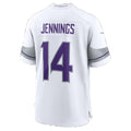 MN.Vikings #14 Jauan Jennings White Alternate Game Football jersey Thaam