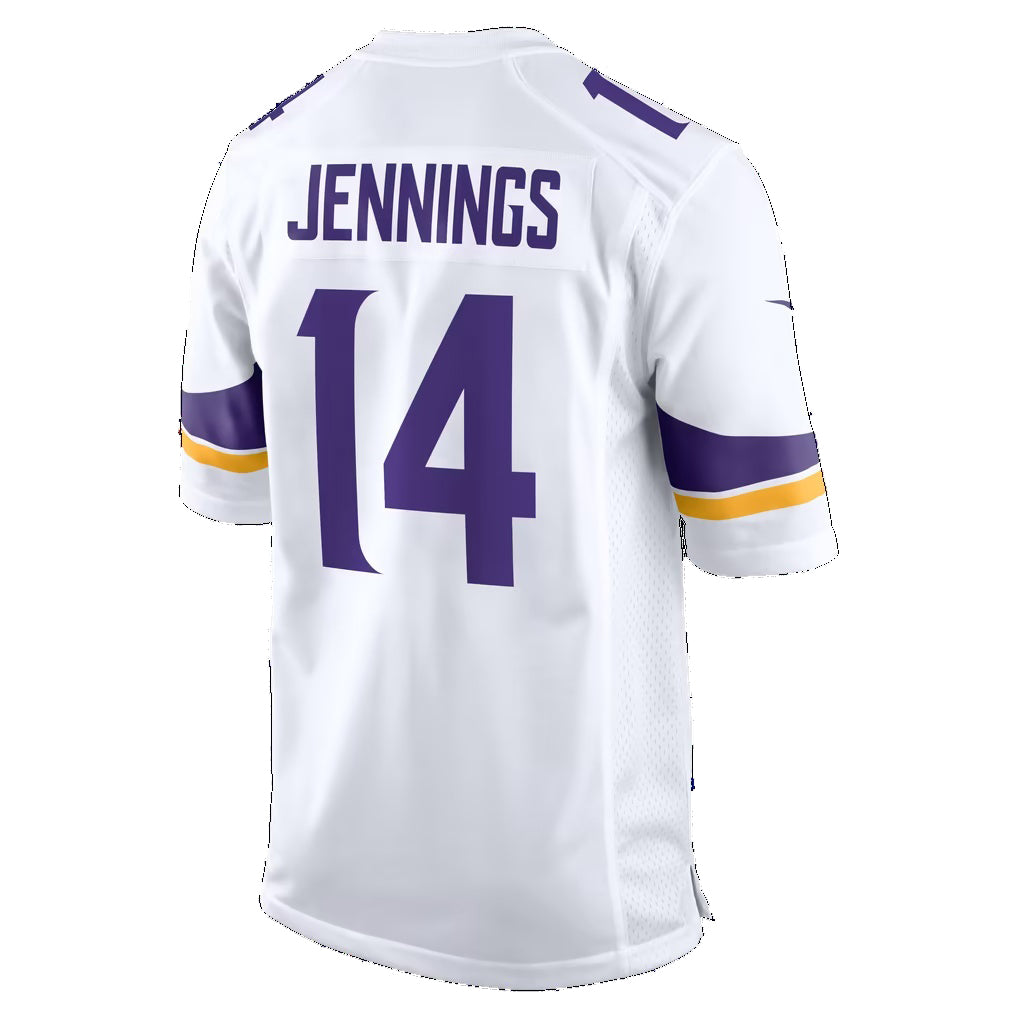 MN.Vikings #14 Jauan Jennings White Thaam Game Jersey