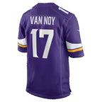 MN.Vikings #17 Kyle Van Noy Purple Team Game Football jersey Thaam