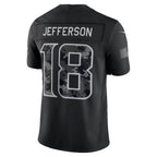 MN.Vikings #18 Justin Jefferson Black 2026 Salute to Service Stitched Limited Football jersey Thaam