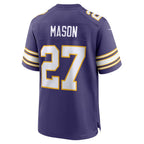 MN.Vikings #27 Jordan Mason Purple Alternate Classic Game Football jersey Thaam