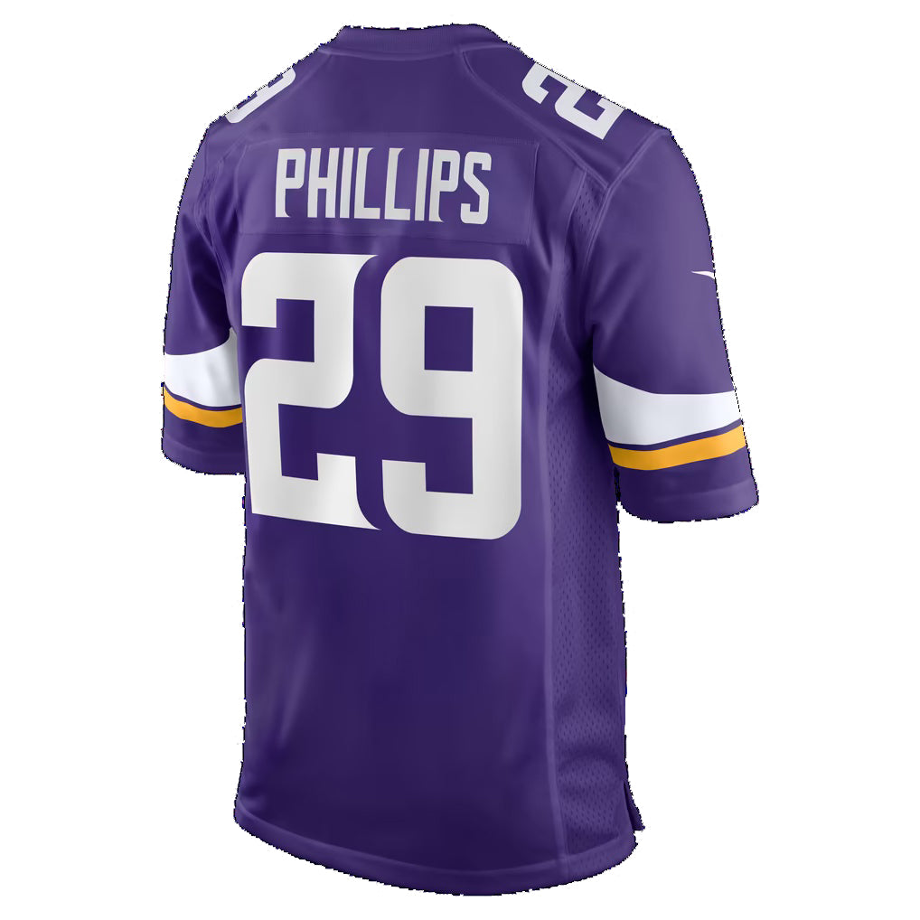 MN.Vikings #29 Jacob Thomas Purple Team Game Football jersey Thaam