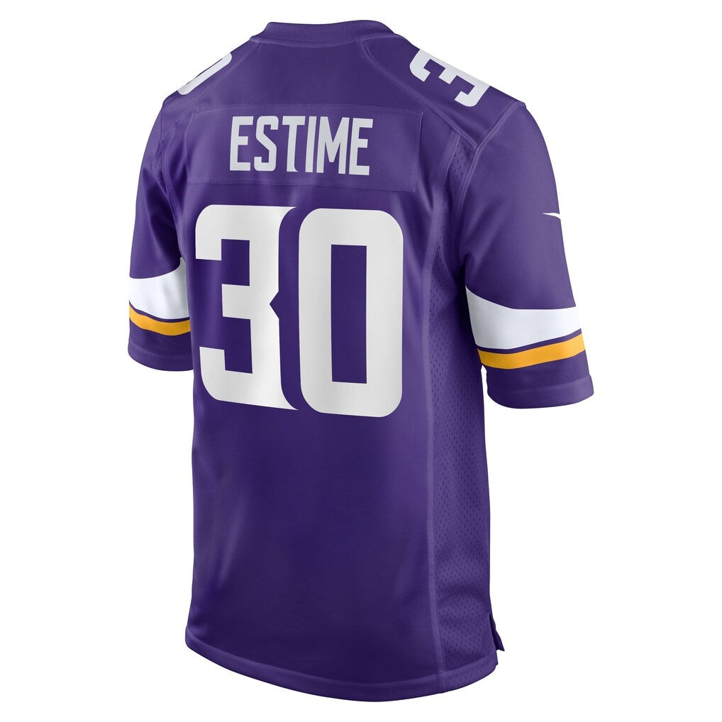 MN.Vikings #30 Audric Estime Purple Team Game Jersey THAAM
