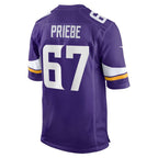 MN.Vikings #67 Josh Priebe Purple Team Game Jersey THAAM