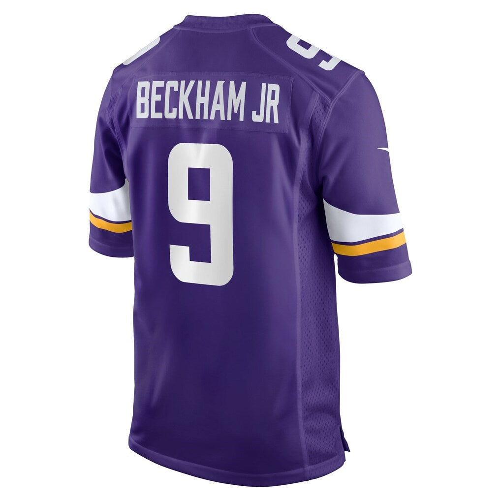 MN.Vikings #9 Odell Beckham Jr. Purple Team Game Jersey THAAM