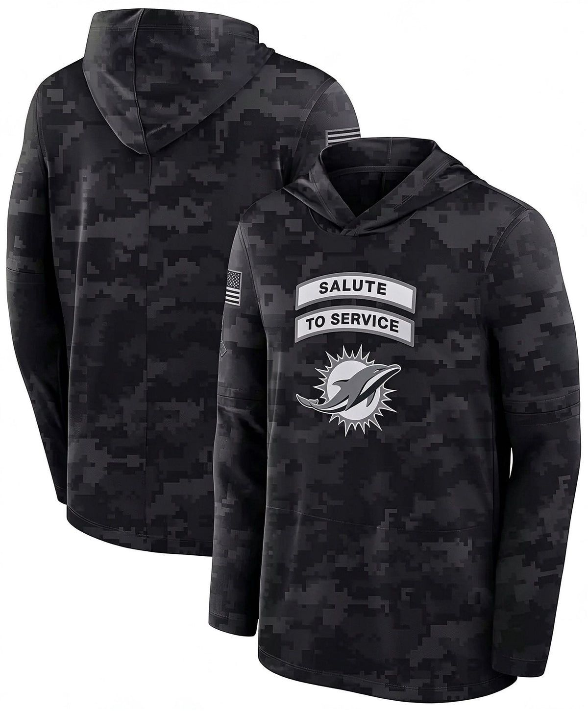M.Dolphins 2026 Salute To Service Club Pullover Hoodie Cheap sale Birthday and Christmas gifts Stitched American Jersey THAAM