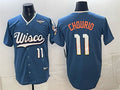 Milwaukee Brewers #11 Jackson Chourio Mineral Blue 2026 World Series City Connect Stadium Stitched Jersey THAAM