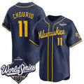 Milwaukee Brewers #11 Jackson Chourio Navy 2026 World Series Alternate Limited Stitched Jersey THAAM