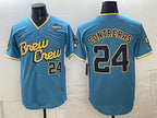 Milwaukee Brewers #24 William Contreras Powder Blue 2026 World Series City Connect Limited Stitched Jersey THAAM
