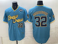 Milwaukee Brewers #32 Jacob Misiorowski Powder Blue 2026 World Series City Connect Limited Stitched Jersey THAAM
