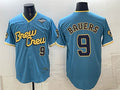 Milwaukee Brewers #9 Jake Bauers Powder Blue 2026 World Series City Connect Limited Stitched Jersey THAAM