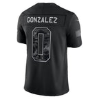 NE.Patriots #0 Christian Gonzalez Black 2026 Salute to Service Stitched Limited Football jersey Thaam
