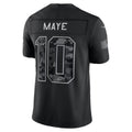 NE.Patriots #10 Drake Maye Black 2026 Salute to Service Stitched Limited Football jersey Thaam