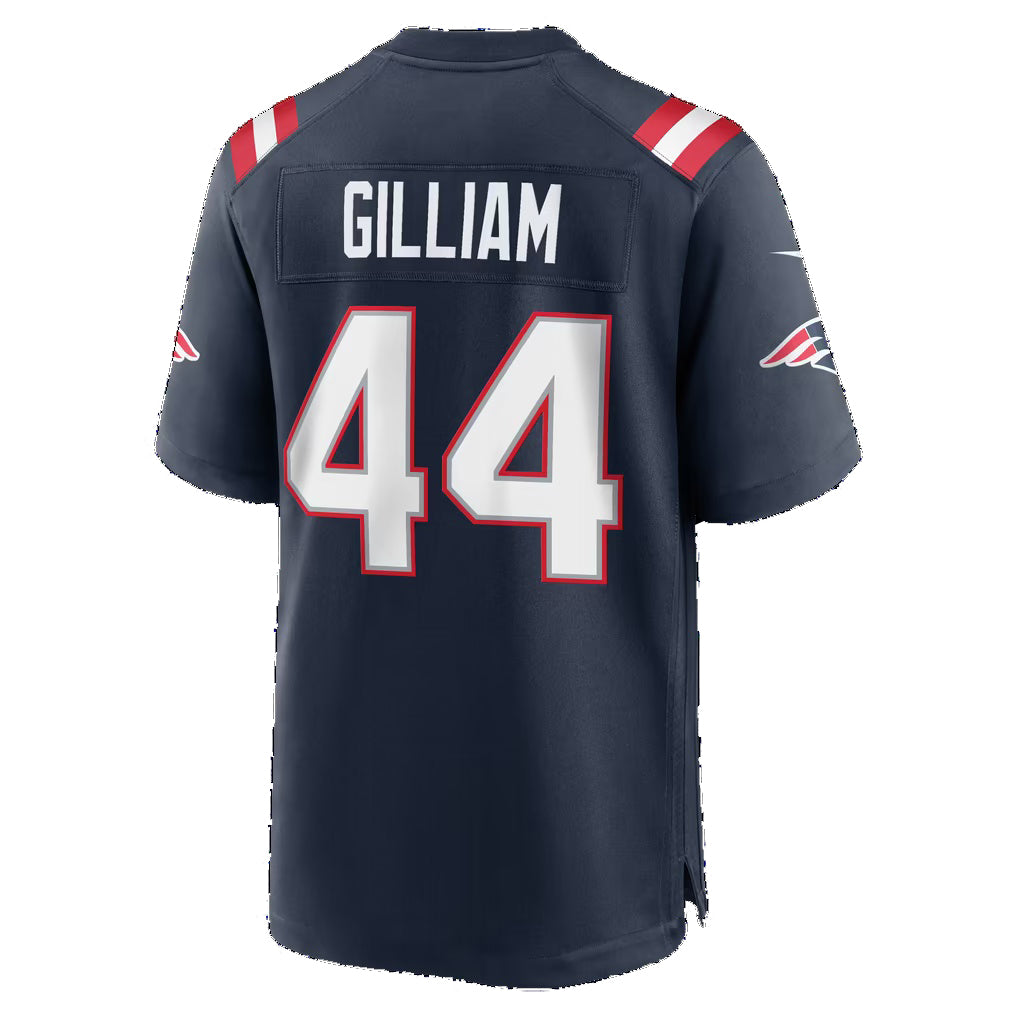 NE.Patriots #44 Reggie Gilliam Navy Team Game Football jersey Thaam