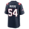 NE.Patriots #54 Darius Muasau Navy Team Game Football jersey Thaam