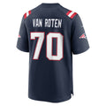 NE.Patriots #70 Greg Van Roten Navy Team Game Jersey Thaam