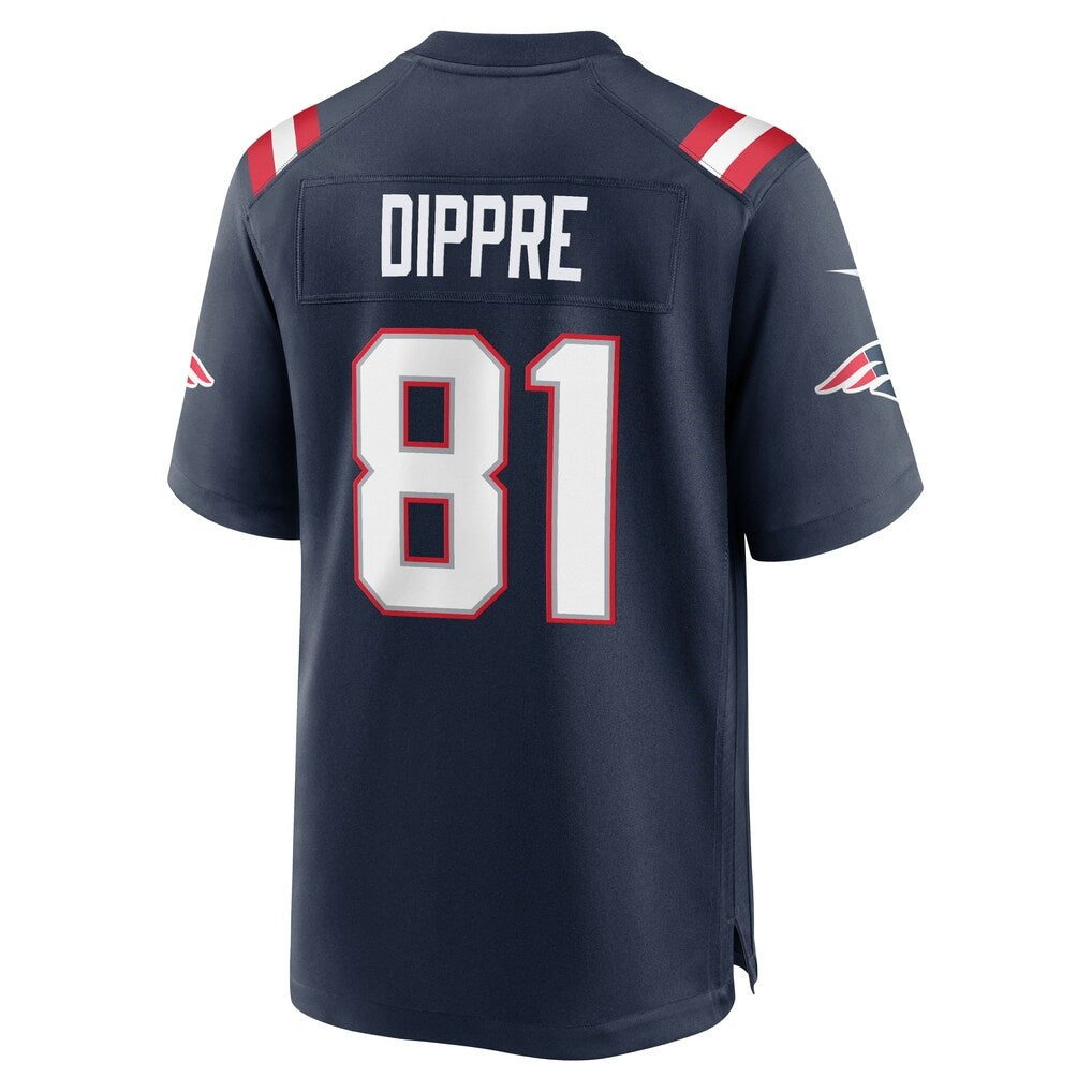 NE.Patriots #81 CJ Dippre Navy Team Game Jersey Thaam