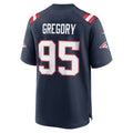NE.Patriots #95 Eric Gregory Navy Team Game Jersey Thaam