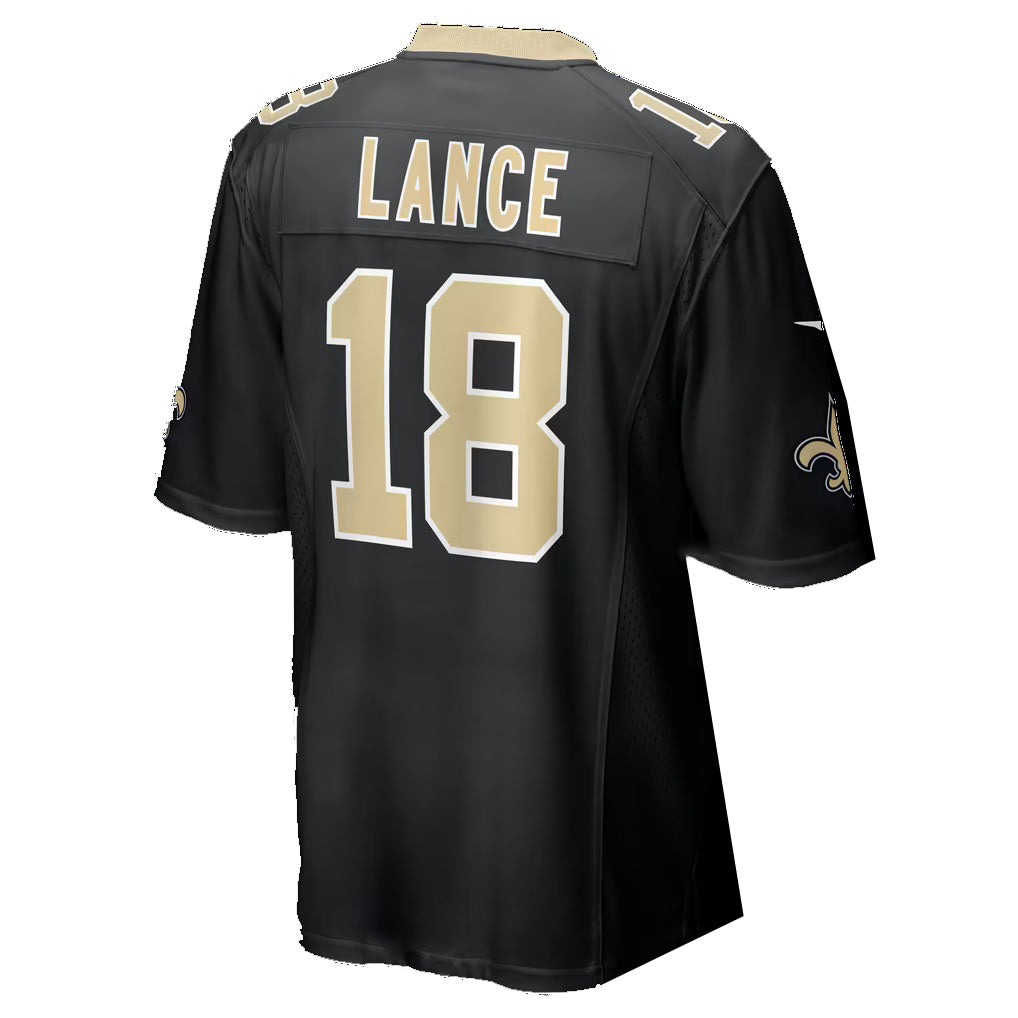 NO.Saints #18 Bryce Lance Black Thaam Team Game Jersey