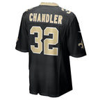 NO.Saints #32 Ty Chandler Black Thaam Team Game Jersey