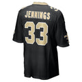 NO.Saints #33 Anfernee Jennings Black Team Game Football jersey Thaam