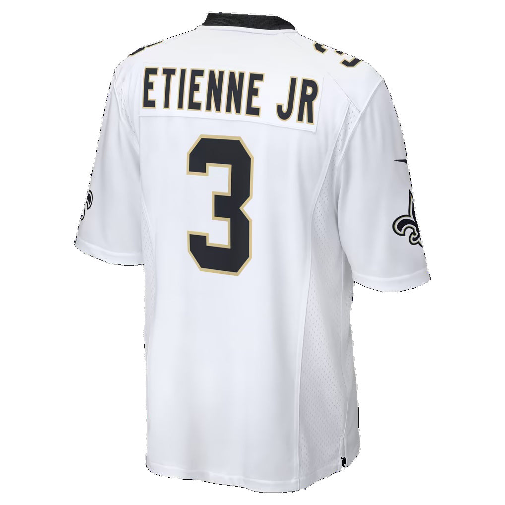 NO.Saints #3 Travis Etienne Jr White Thaam Game Player Jersey