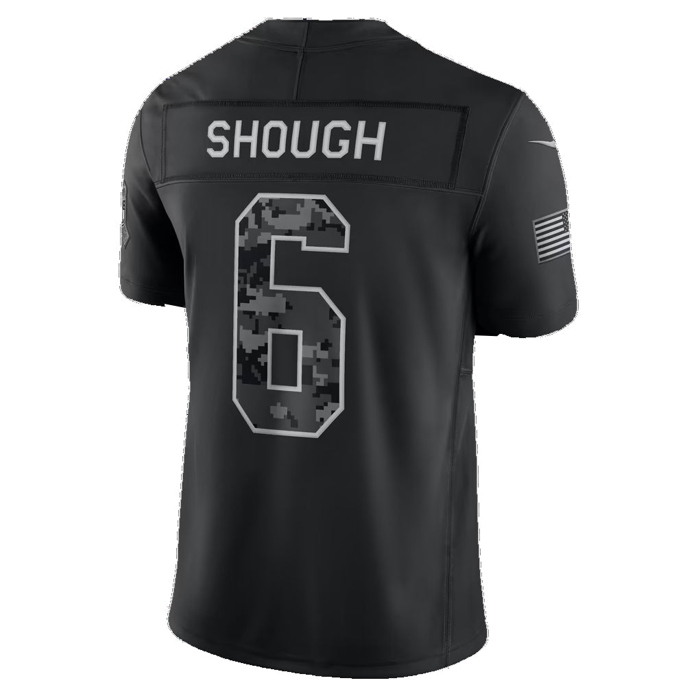 NO.Saints #6 Tyler Shough Black 2026 Salute to Service Stitched Limited Football jersey Thaam
