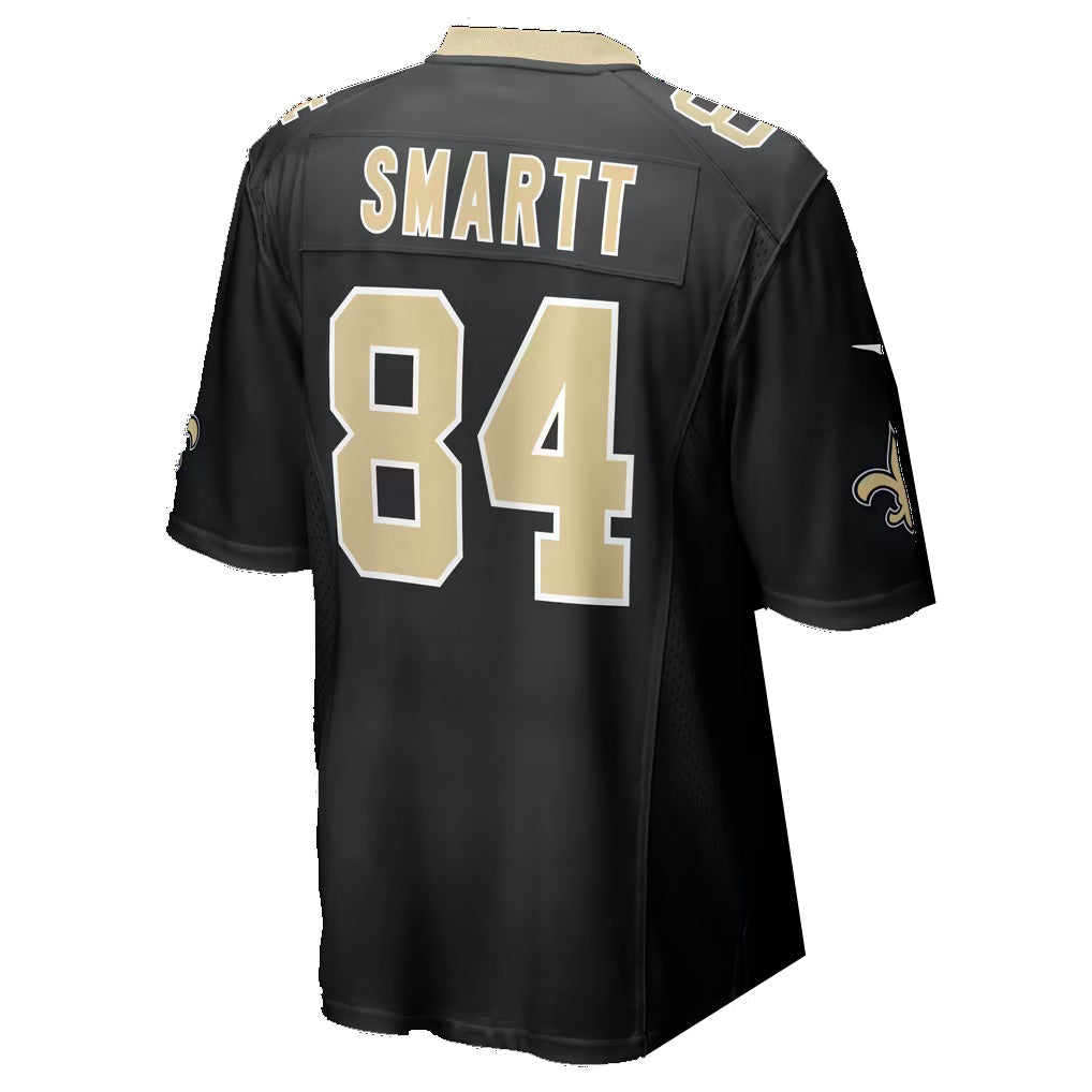 NO.Saints #84 Stone Smartt Black Thaam Team Game Jersey