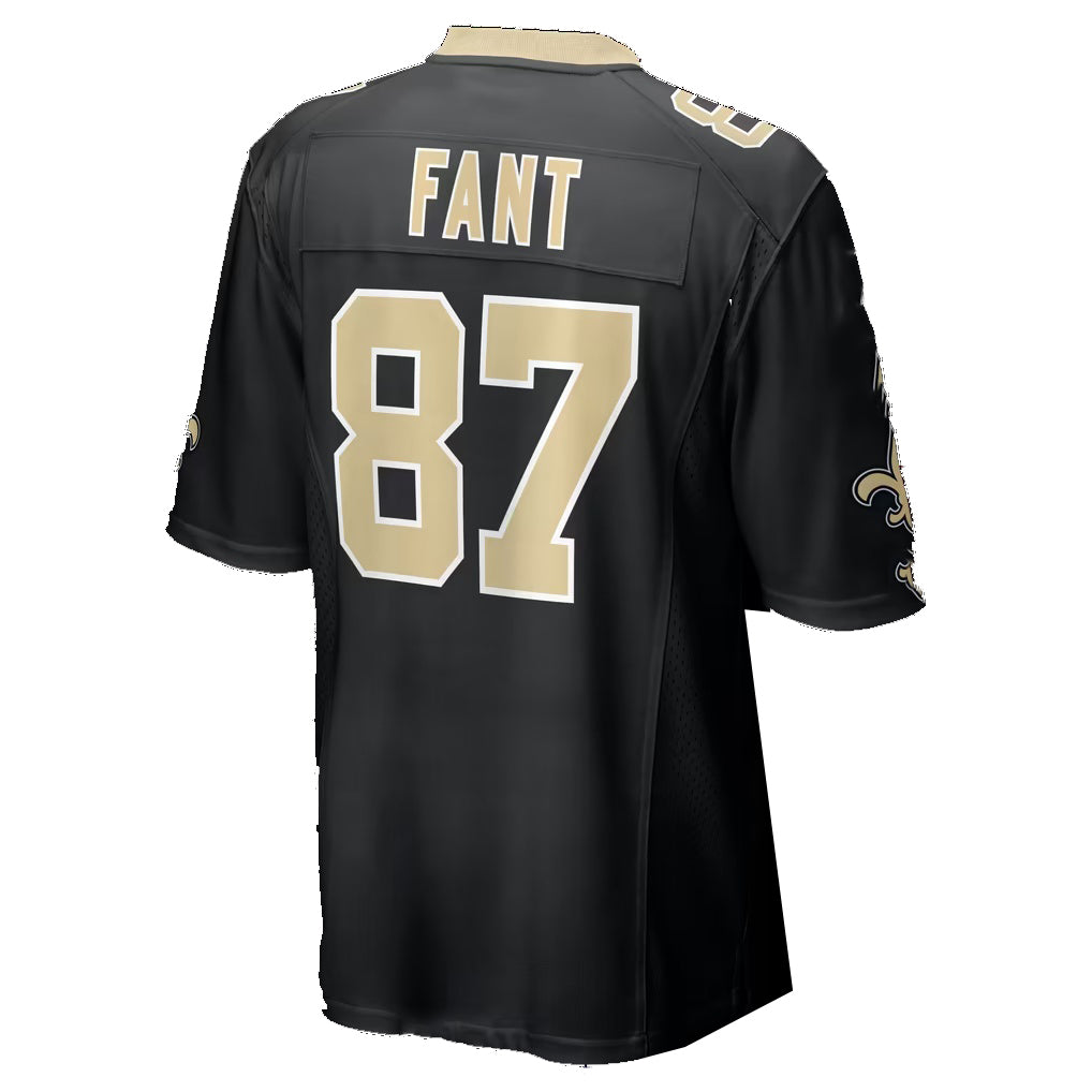 NO.Saints #87 Noah Fant Black Team Game Football jersey Thaam