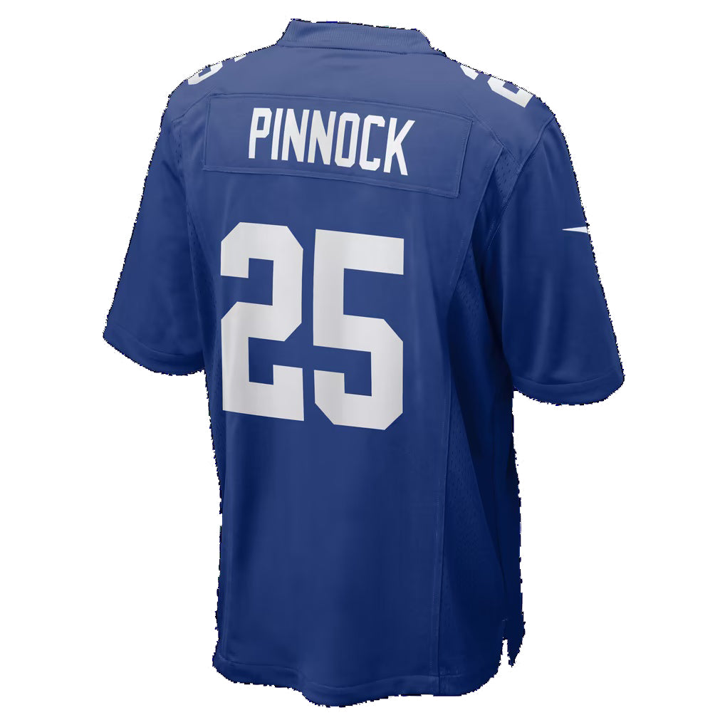 NY.Giants #25 Jason Pinnock Royal Team Game Football jersey Thaam