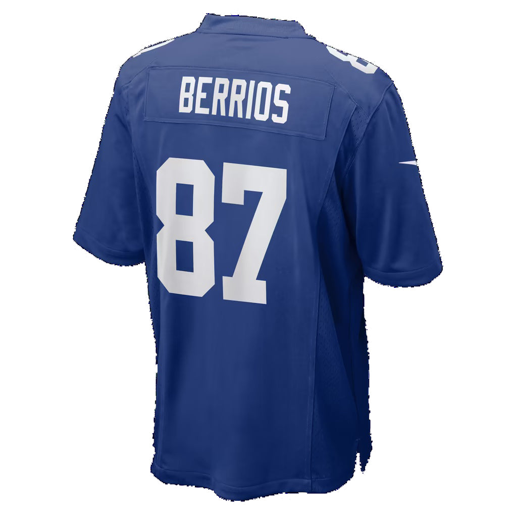 NY.Giants #87 Braxton Berrios Royal Team Game Football jersey Thaam